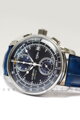 Hodinky Zeppelin 8670-3 s chronografom, dátumom a modrým koženým remienkom
