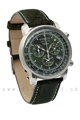 Krásne pánske náramkové hodinky s zelených farbách Zeppelin 8680-4
