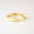Zásnubný prsteň s eticky nezávadným briliantom v žltom zlate