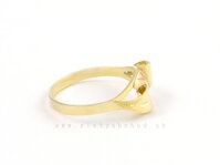 Kombinovaný zlatý prsteň zo žltého a ružového zlata vyrobený na Slovensku