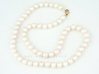 Jemne ružový perlový náhrdelník z prírodných kultivovaných periel