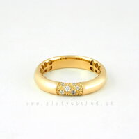 Krásny dámsky prsteň zo žltého zlata s ligotavými zirkónmi Veneroso
