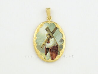 Zlatý prívesok 246305/62 Ježiš s krížom