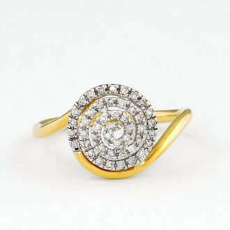 Zlatý prsteň s briliantmi 21803377