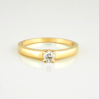 Zlatý prsteň s briliantom 22203659