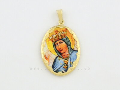 Zlatý prívesok 246305/63 Trnavská Panna Mária
