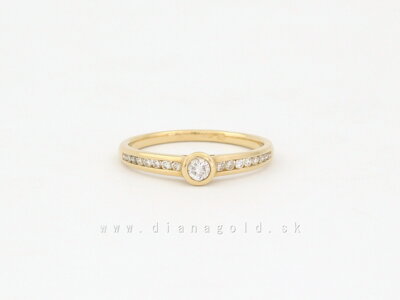Zlatý prsteň s briliantmi 20003451