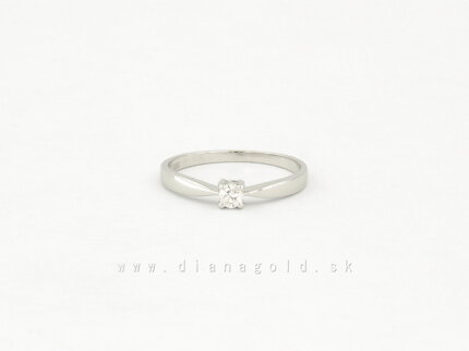 Zlatý prsteň s briliantom 50-00523L-1255F