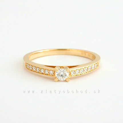 Zlatý prsteň s briliantmi 50-01036-1250F