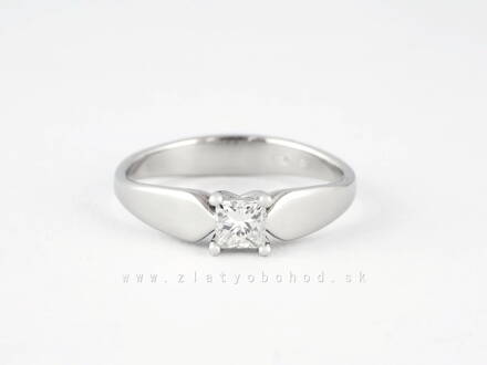 Zlatý prsteň s princess diamantom 224305/01